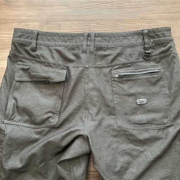 O'neill Men's Classic Walking Casual Chino Shorts Size 36 Gray Cargo Pocket - Picture 8 of 12